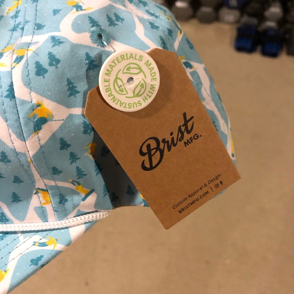 Blue Patterned Snapback Hat - Picture 2 of 6